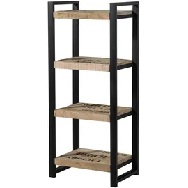 Massivmoebel24 Bücherregal 60 x 40 x 140 cm Beige