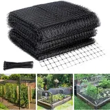 Vogelschutznetz Für Obstbäume, 4 X 10 M, Wiederverwendbares Gartennetz Zum Schutz Von Früchten Und Blumen Vor Tieren