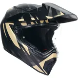 AGV AX-9 Steppa 06 Helm, schwarz-beige, Größe XS für Männer