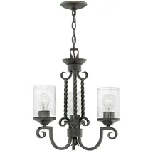 Elstead Lighting Kronleuchter 3 Flammig Glas klar