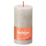 Bolsius Rustik Stumpenkerze 10 x 5 cm sandgrau