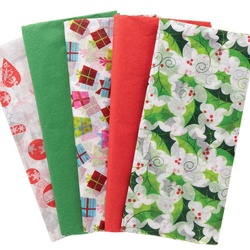 Festliches Seidenpapier Value Pack  (pro Set 25) Bastelbedarf zu Weihnachten