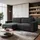 lookway Ecksofa OPERA Textil 4-Sitzer Grau