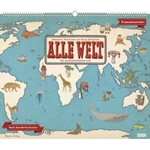 DuMont Buchverlag Wandkalender Alle Welt 2026 Silber