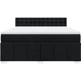 vidaXL Boxspringbett 180 x 200 cm Schwarz