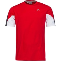 Head Herren Blusen & T-Shirts, Rot, L EU