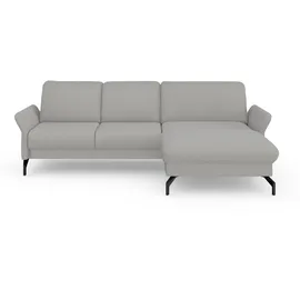 sit&more Ecksofa SIT & MORE "Fashion L-Form", grau (hellgrau), B:253cm H:84cm T:165cm, Sofas, Ecksofa, wahlweise mit Kopfteilverstellung und Vorziehsitz, motorisch