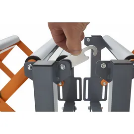 bora tool Bora Portamate PM-2700 Verstellbare Förderrolle, Orange/Abendrot im Zickzackmuster (Sunset Chevron)