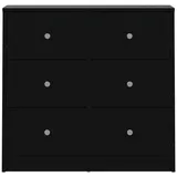 VCM ebuy24 Kommode 3 Schubladen Schwarz