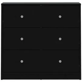VCM ebuy24 Kommode 3 Schubladen Schwarz