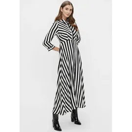 Y.A.S Hemdblusenkleid Schwarz/Weiß S