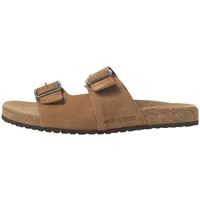 JACK & JONES Herren JFWLOUIS Suede Sandalen 12231428 ,Cognac