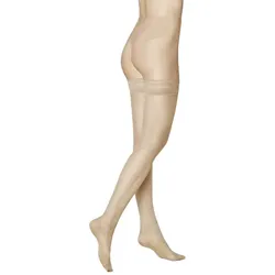 KUNERT Damen Halterlose Strümpfe Beauty 7 DEN - beige - 41|42