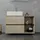 ML-Design Waschbeckenunterschrank Hängend Braun-Schwarz 100x60x45,5 cm,