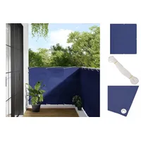 vidaXL Balkon-Sichtschutz Blau 120x700 cm 100 % Polyester-Oxford