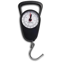 Worldpack Kofferwaage Analog mit Haken schwarz/weiß