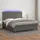 vidaXL Boxspringbett 180 x 200 cm Grau