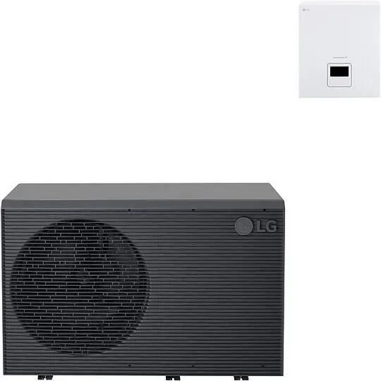 LG Luft-/Wasser-Wärmepumpe THERMA V R290 Monobloc-Set 16 kW inkl. Kontrolleinheit - HM163HF.KE