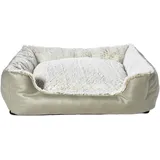 dehner lieblinge Hundebett Casim L 85 x 65 cm beige/weiß