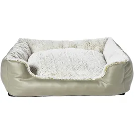 dehner lieblinge Hundebett Casim L 85 x 65 cm beige/weiß