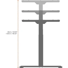 Celexon Schreibtisch Professional eAdjust-58123 175 x 58-123 x 75 cm