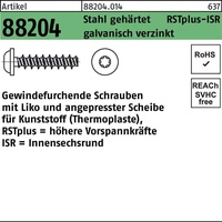 Industrial Quality Supplies ART 88204 RSTplus Schrauben für Kunststoff