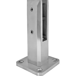 Economy Economy, Bodenanker / Halter für Glas 12 - 17,52 mm, Edelstahl 2205