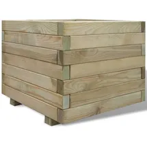 vidaXL Hochbeet 50x50x40 cm Holz Quadratisch