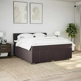 vidaXL Boxspringbett 180 x 200 cm Dunkelbraun
