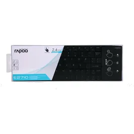 Rapoo E2710 Wireless Keyboard mit Touchpad DE schwarz (16170)