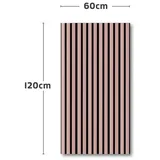 Kaiser plastic Wandpaneel Holz Akustikpaneele - Wandverkleidung, Lamellenwand, (1-tlg) in verschiedenen Größen, 3D Wandverkleidung, Schalldämmung