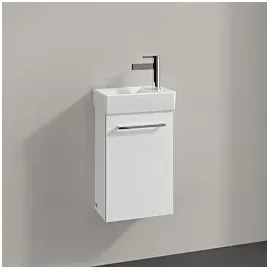 Villeroy & Boch Avento Waschtisch-Unterschrank A87600B4 34 x 51,4 x 20,2 cm, Anschlag links, 1 Tür, Crystal White