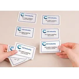 Avery Zweckform Namensetiketten, 80x50mm, ablösbar, weiß, 20 Blatt (200 Etiketten)