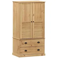 vidaXL Kleiderschrank Vigo 90 x 176 x 55 cm Braun