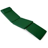 DIVERO Liegenauflage für Deckchair Steamer Liegestuhl-Auflage Polster grün
