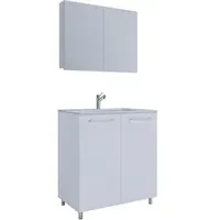 VCM my bath Badmöbel-Set Gilos 914345 weiß 80,0 x