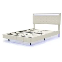 XDOVET Polsterbett 160 x 200 cm Beige