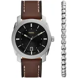 Fossil MACHINE Leder 44 mm FS6081SET