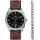 Fossil MACHINE Leder 44 mm FS6081SET