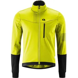 Fahrradjacke GONSO "Valaff", Herren, Gr. L, gelb (neongelb), 100% Polyester, Jacken, Herren Softshell-Jacke, Windjacke atmungsaktiv und wasserabweisend