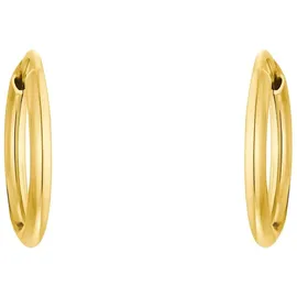 Amor Paar Creolen AMOR "9979257", gold (goldfarben), Ohrringe, Damen, Gelbgold 585, Made in Germany