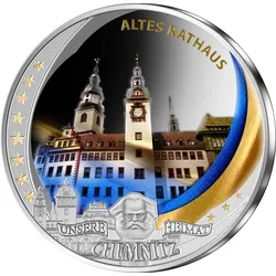 Zu Ehren Europas Kulturhauptstadt 2025: die Chemnitz-Feinsilber-Gedenkprägungen!