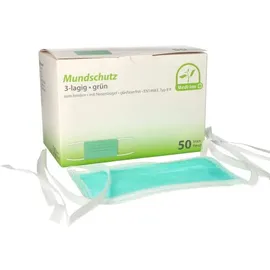 Body Products Mundschutz 3-lagig zum Binden Typ II R grün