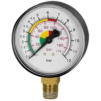 Riegler Manometer Durchmesser 63 mm, ungeeicht, Anschluss unten