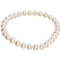 Armband OSTSEE-SCHMUCK "Ostsee-Schmuck Armband Ingrid 6 Armband Ingrid 6", weiß, Armbänder, Damen, 19cm, Perlen