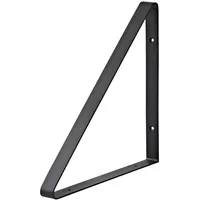 Dolle Wohnregale Dolle Regalträger Bermuda 26,5 x 26,5 x 3 cm schwarz Eisen