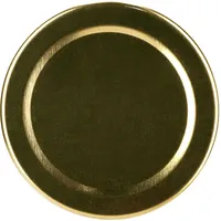 flaschenbauer Twist-Off-Verschluss 53 mm Gold pasteurisationsfest - Ersatzdeckel für Einmachgläser, Marmeladengläser,