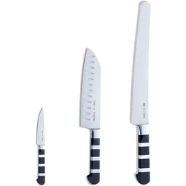 F.Dick F. DICK 1905 Set (3-Teiliges Messerset, bestehend aus Santoku/Officemesser/Universalmesser, Küchenmesser) 81974200, Silber
