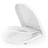 srewohs pro Toilettendeckel mit Kindersitz D Form Weiß