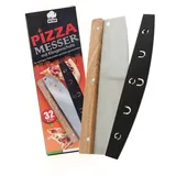 BigDean Pizzamesser mit Klingenschutz 32 cm Edelstahl